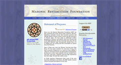 Desktop Screenshot of masonicrestorationfoundation.org