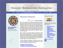 Tablet Screenshot of masonicrestorationfoundation.org